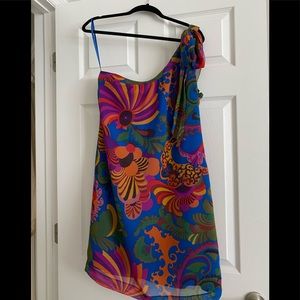 Trina Turk for Banana Republic One-Shoulder Knee Length Dress